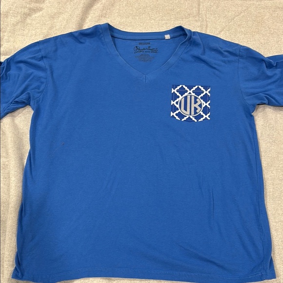 Blue V-Neck t-Shirt - Picture 1 of 5
